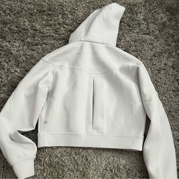 lululemon arctic white rouge renegade zip up hoodie size 6 - Picture 3 of 4